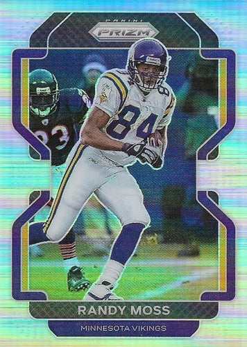 #133 Randy Moss - Minnesota Vikings - 2021 Panini Prizm - Silver Football