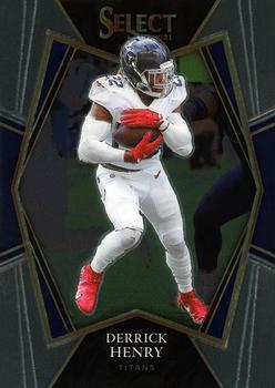 #133 Derrick Henry - Tennessee Titans - 2021 Panini Select - Black and Gold Prizm Die Cut Football