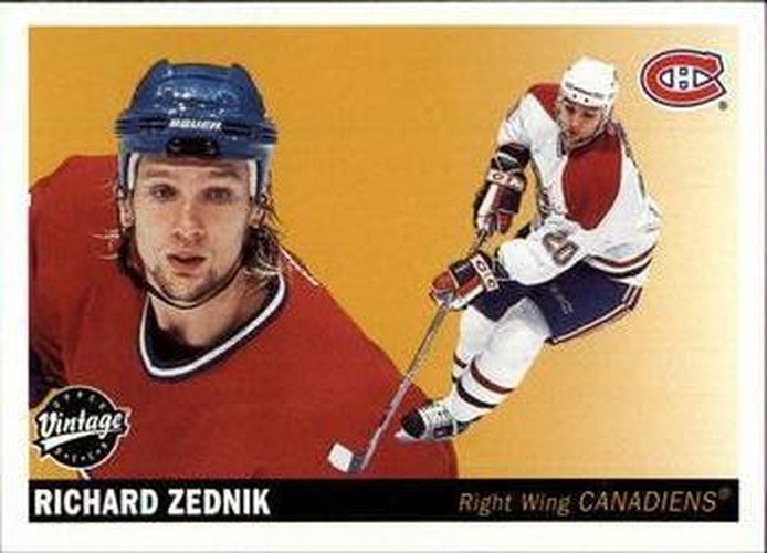 #133 Richard Zednik - Montreal Canadiens - 2002-03 Upper Deck Vintage Hockey