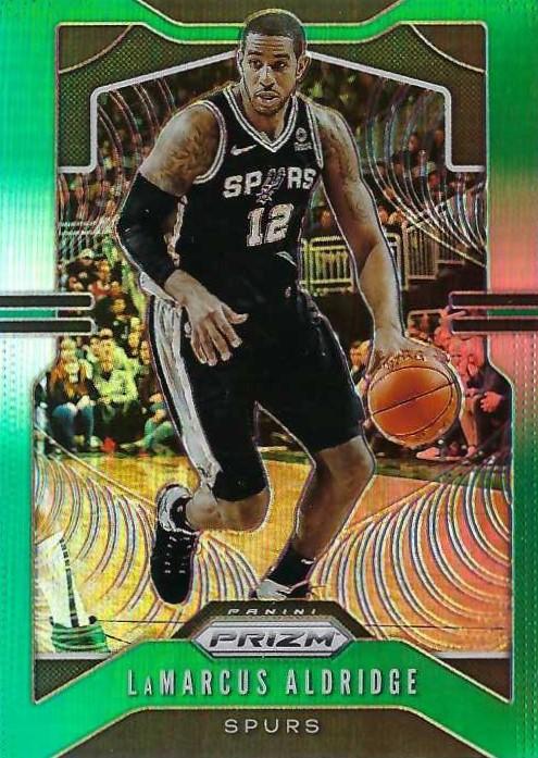#133 LaMarcus Aldridge - San Antonio Spurs - 2019-20 Panini Prizm - Prizms Green Basketball