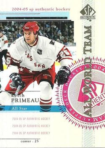 #134 Keith Primeau - Philadelphia Flyers - 2004-05 SP Authentic Hockey