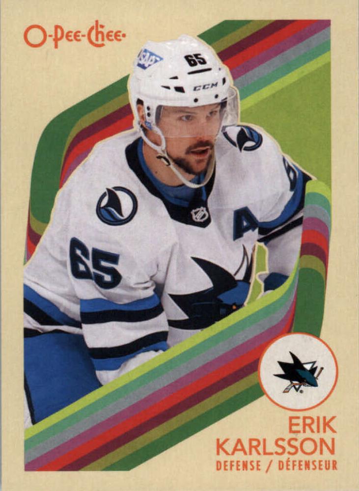 #134 Erik Karlsson - San Jose Sharks - 2023-24 O-Pee-Chee - Retro Hockey