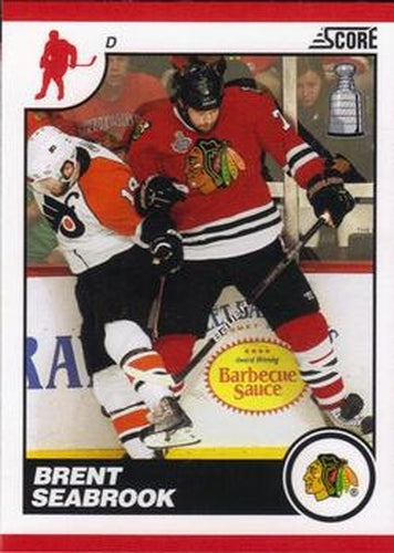 #134 Brent Seabrook - Chicago Blackhawks - 2010-11 Score Hockey