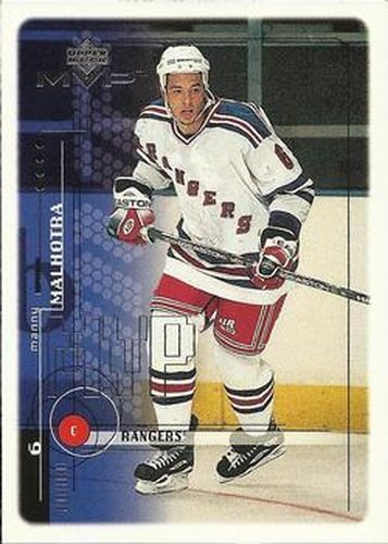 #134 Manny Malhotra - New York Rangers - 1998-99 Upper Deck MVP Hockey