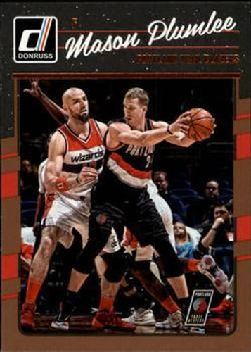 #134 Mason Plumlee - Portland Trail Blazers - 2016-17 Donruss Basketball