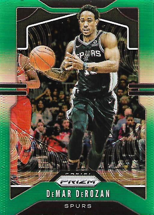 #134 DeMar DeRozan - San Antonio Spurs - 2019-20 Panini Prizm - Prizms Green Basketball