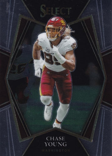 #134 Chase Young - Washington Football Team - 2021 Panini Select Football