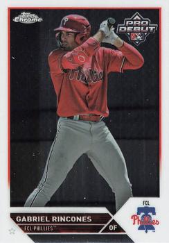 #PDC-134 Gabriel Rincones - FCL Phillies - 2023 Topps Pro Debut - Chrome Baseball