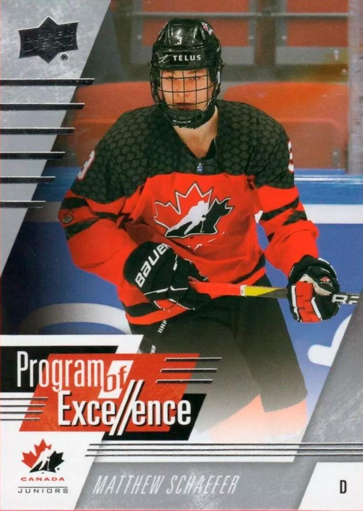 #135 Matthew Schaefer - Canada - 2024 Upper Deck Team Canada Juniors Hockey