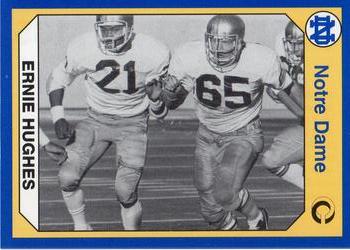#135 Ernie Hughes - Notre Dame Fighting Irish - 1990 Collegiate Collection Notre Dame Football