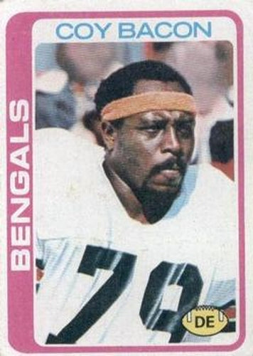 #135 Coy Bacon - Cincinnati Bengals - 1978 Topps Football