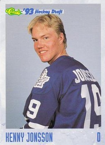 #135 Kenny Jonsson - St. John's Maple Leafs - 1993 Classic '93 Hockey Draft Hockey