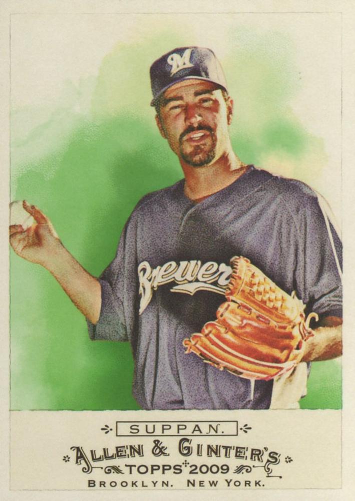 #135 Jeff Suppan - Milwaukee Brewers - 2009 Topps Allen & Ginter Baseball