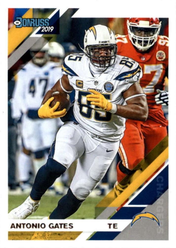 #136 Antonio Gates - Los Angeles Chargers - 2019 Donruss Football