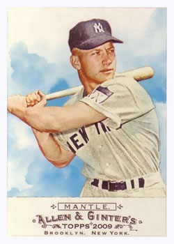 #136 Mickey Mantle - New York Yankees - 2009 Topps Allen & Ginter Baseball