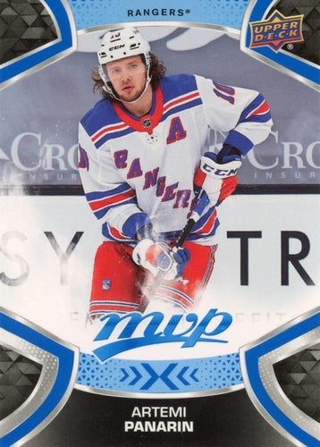 #136 Artemi Panarin - New York Rangers - 2021-22 Upper Deck MVP - Blue Hockey