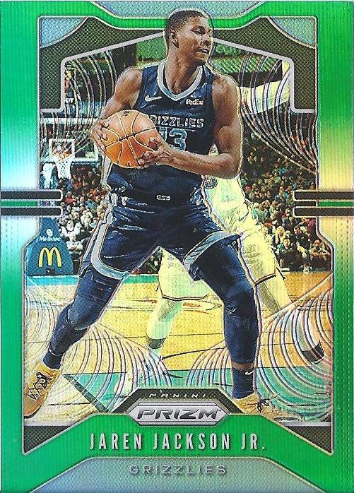 #136 Jaren Jackson Jr. - Memphis Grizzlies - 2019-20 Panini Prizm - Prizms Green Basketball