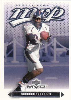 #136 Shannon Sharpe - Denver Broncos - 2003 Upper Deck MVP Football