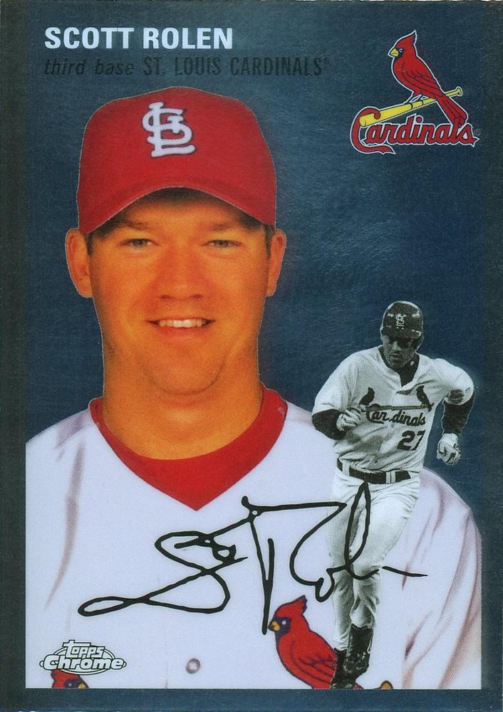 #136 Scott Rolen - St. Louis Cardinals - 2023 Topps Chrome Platinum Anniversary Baseball