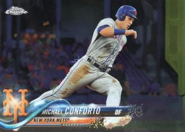#136 Michael Conforto - New York Mets - 2018 Topps Chrome Baseball