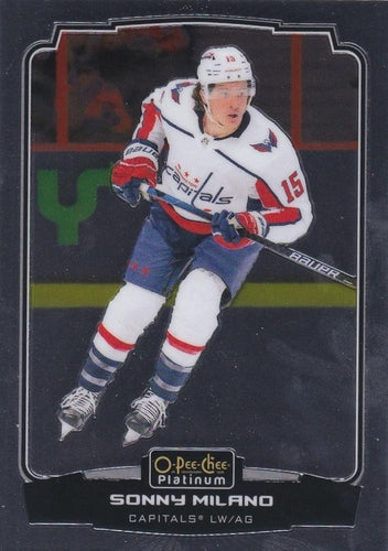 #137 Sonny Milano - Washington Capitals - 2022-23 O-Pee-Chee Platinum Hockey