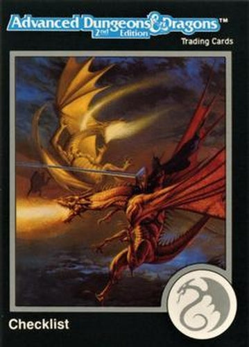 #137 Checklist 1 - 1-17, 738-746 - 1991 TSR Advanced Dungeons & Dragons - Silver