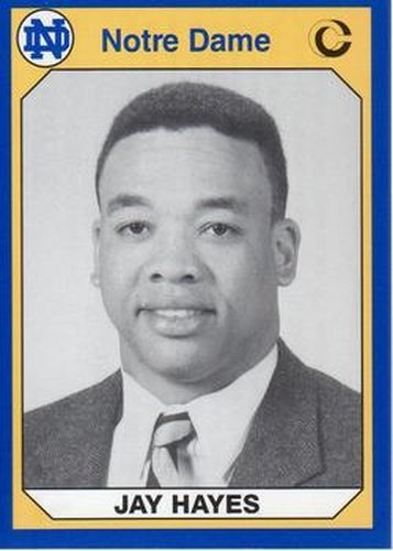 #137 Jay Hayes - Notre Dame Fighting Irish - 1990 Collegiate Collection Notre Dame Football