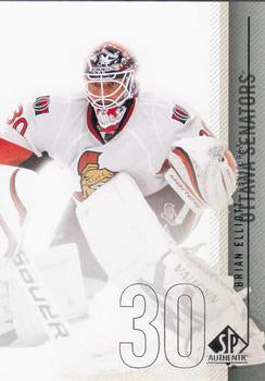 #137 Brian Elliott - Ottawa Senators - 2010-11 SP Authentic Hockey