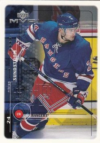 #137 Niklas Sundstrom - New York Rangers - 1998-99 Upper Deck MVP Hockey