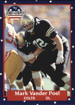 #137 Mark Vander Poel - Indianapolis Colts - 1991 Fleer Stars 'n Stripes Football
