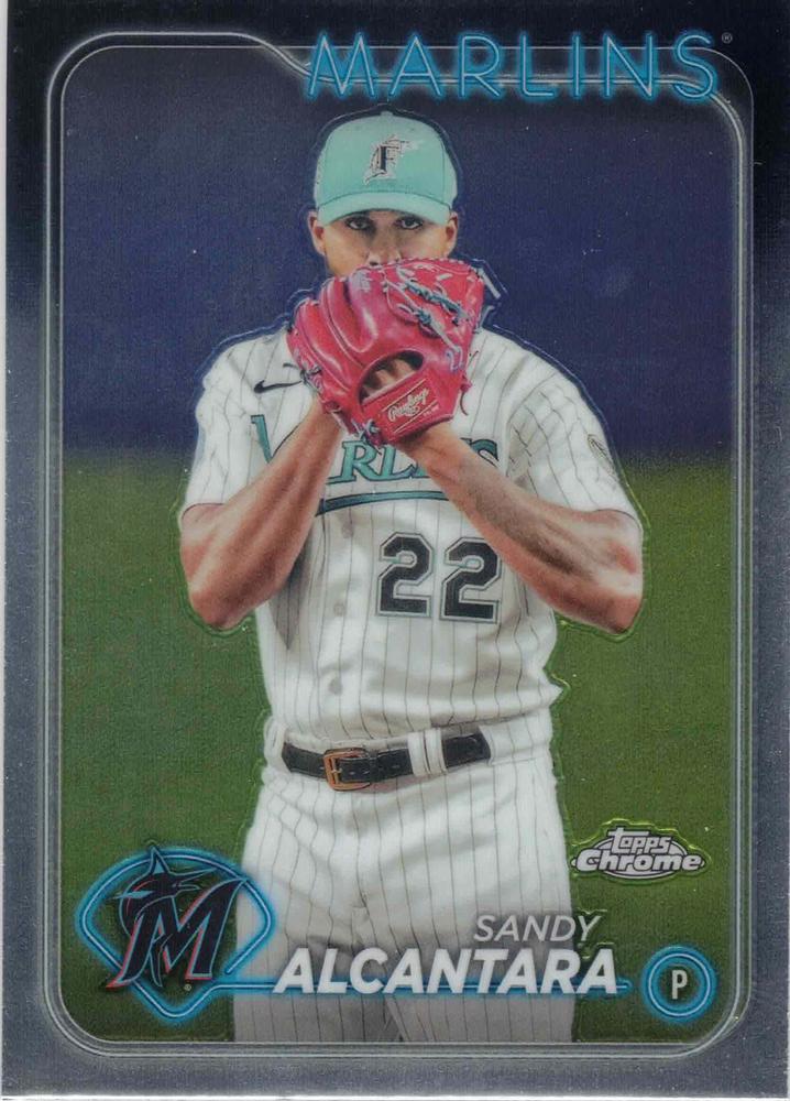 #138 Sandy Alcantara - Miami Marlins - 2024 Topps Chrome Baseball