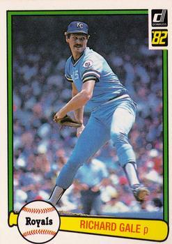 #138 Richard Gale - Kansas City Royals - 1982 Donruss Baseball