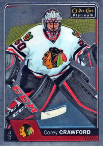 #138 Corey Crawford - Chicago Blackhawks - 2016-17 O-Pee-Chee Platinum Hockey