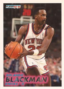 #138 Rolando Blackman - New York Knicks - 1993-94 Fleer Basketball