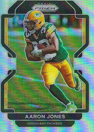 #139 Aaron Jones - Green Bay Packers - 2021 Panini Prizm - Silver Football