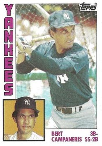 #139 Bert Campaneris - New York Yankees - 1984 Topps Baseball