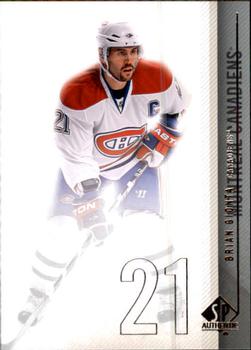 #139 Brian Gionta - Montreal Canadiens - 2010-11 SP Authentic Hockey
