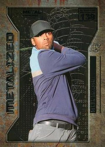 #139 Sahith Theegala - 2021 SkyBox Metal Universe Champions