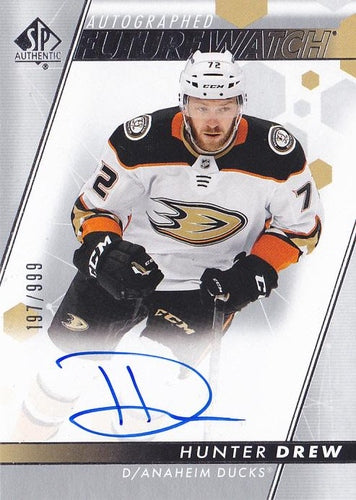 #139 Hunter Drew - Anaheim Ducks - 2022-23 SP Authentic Hockey