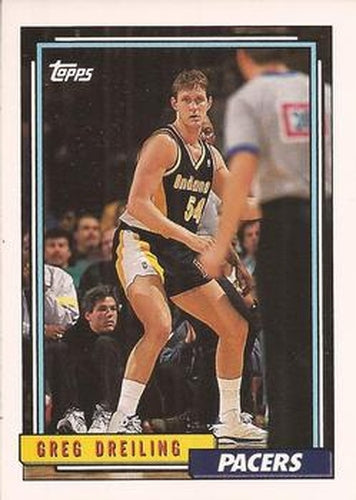 #139 Greg Dreiling - Indiana Pacers - 1992-93 Topps Basketball