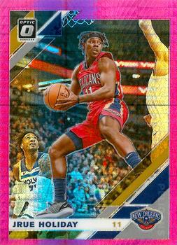 #13 Jrue Holiday - New Orleans Pelicans - 2019-20 Donruss Optic - Hyper Pink Basketball