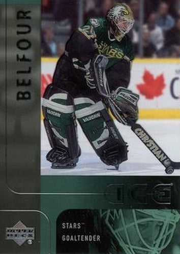 #13 Ed Belfour - Dallas Stars - 2001-02 Upper Deck Ice Hockey