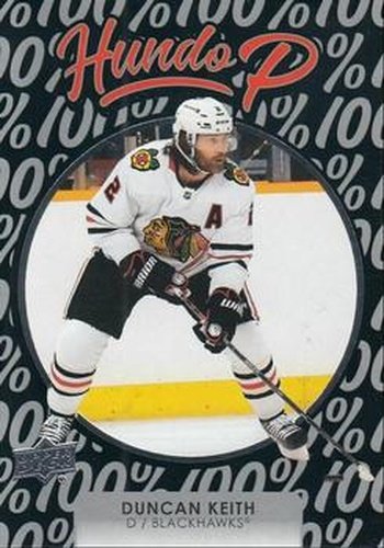 #HP-13 Duncan Keith - Chicago Blackhawks - 2021-22 Upper Deck - Hundo P Hockey