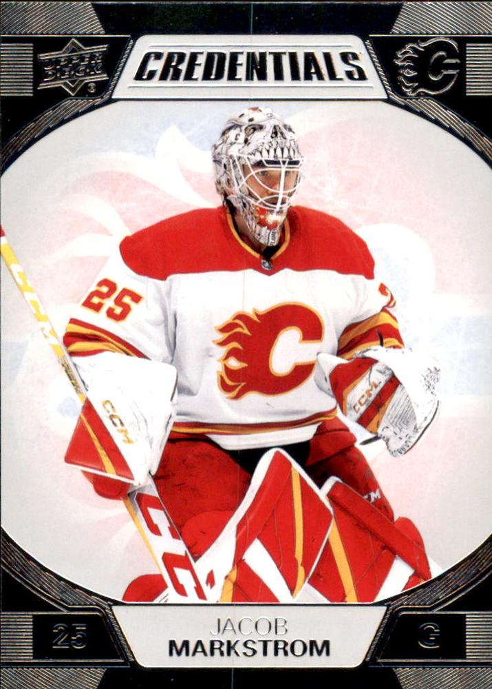 #13 Jacob Markstrom - Calgary Flames - 2022-23 Upper Deck Credentials Hockey