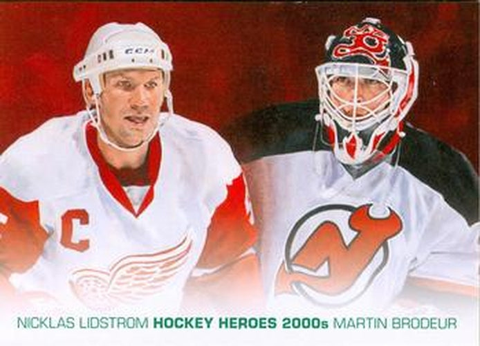 #HH-78 Nicklas Lidstrom / Martin Brodeur - Detroit Red Wings / New Jersey Devils - 2011-15 Upper Deck - Hockey Heroes
