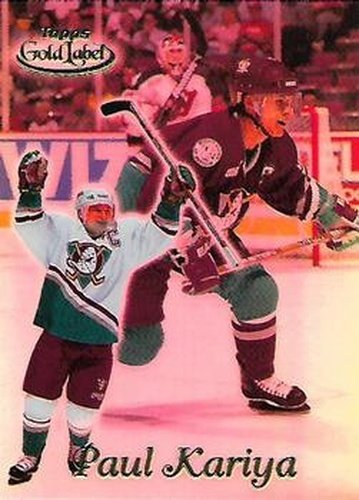 #13 Paul Kariya - Anaheim Mighty Ducks - 1999-00 Topps Gold Label Hockey