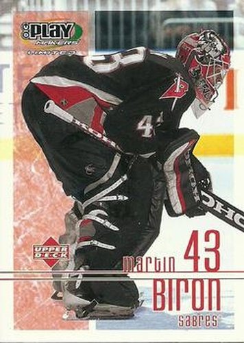 #13 Martin Biron - Buffalo Sabres - 2001-02 Upper Deck Playmakers Hockey