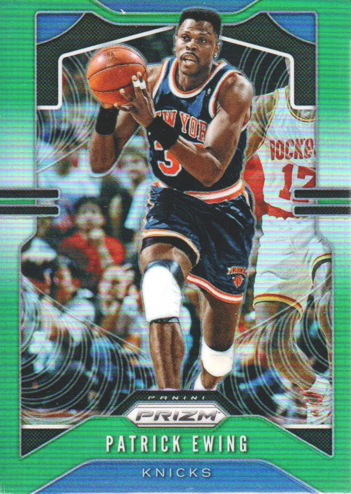 #13 Patrick Ewing - New York Knicks - 2019-20 Panini Prizm - Prizms Green Basketball