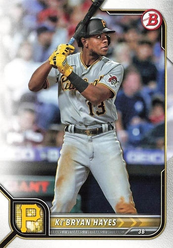 #13 Ke'Bryan Hayes - Pittsburgh Pirates - 2022 Bowman Baseball