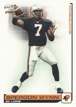 #13 Spergon Wynn - British Columbia Lions - 2003 Pacific CFL Football